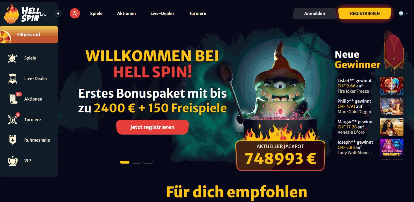 Hell Spin Casino Hell Spin Casino Startseite