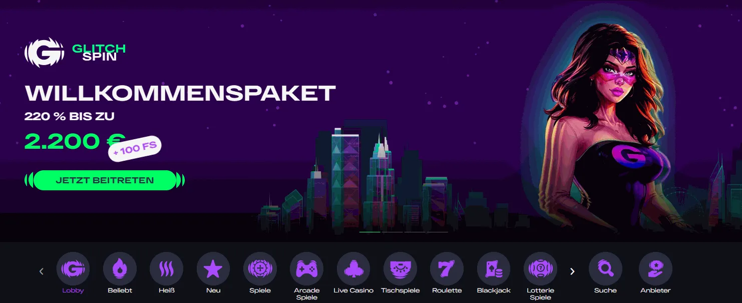 Glitch Spin Casino Startseite Glitch Spin Casino Willkommensbonus