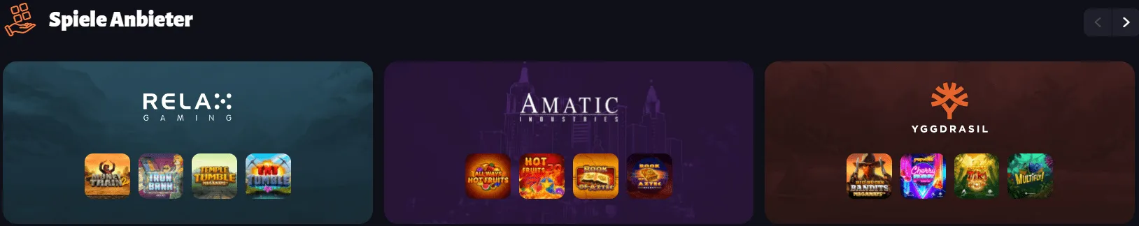SlotHunter Casino Spiele Anbieter